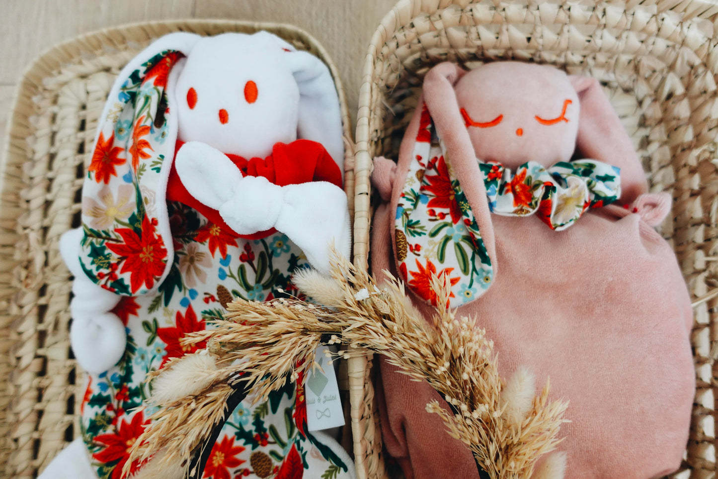 PROTOTYPE - Bouillotte noyaux de cerise Velours - Poinsettia