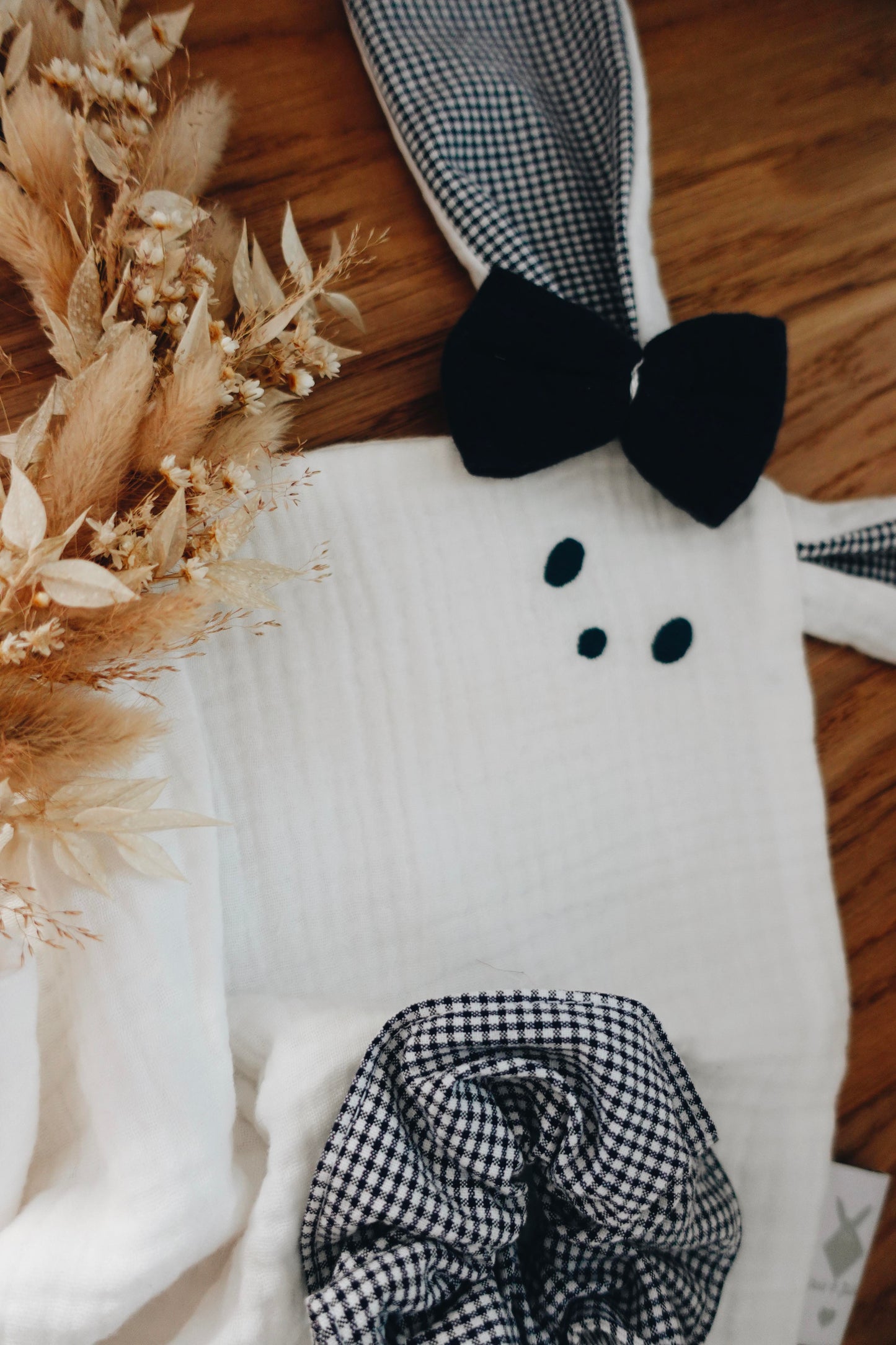 PROTOTYPE - Doudou lange Classique Noeuds - Vichy