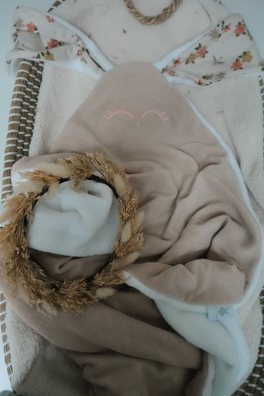 PROTOTYPE - Couverture Lange 60x60cm - Oisillons