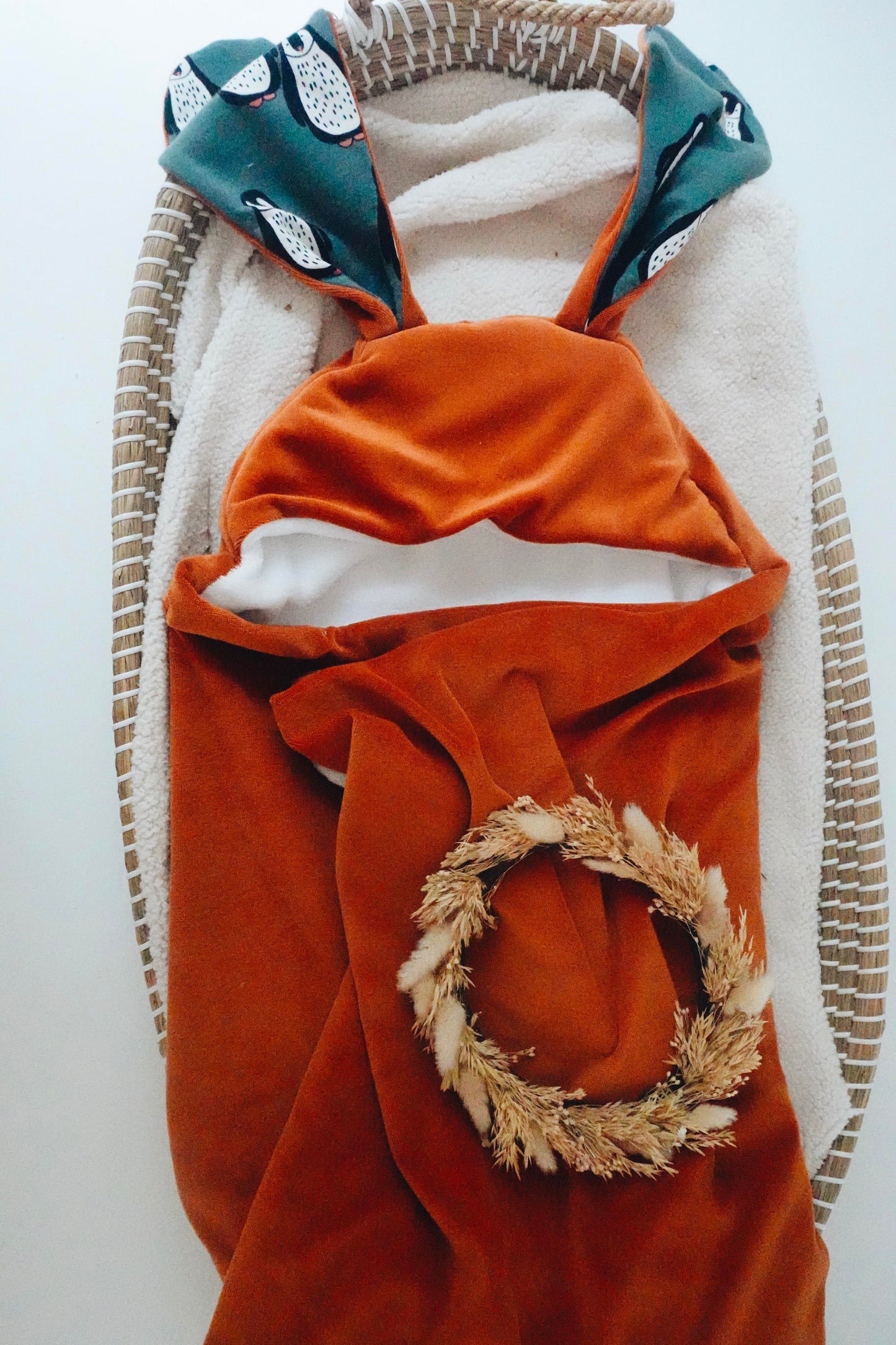 Plaid Velours - Pingouins