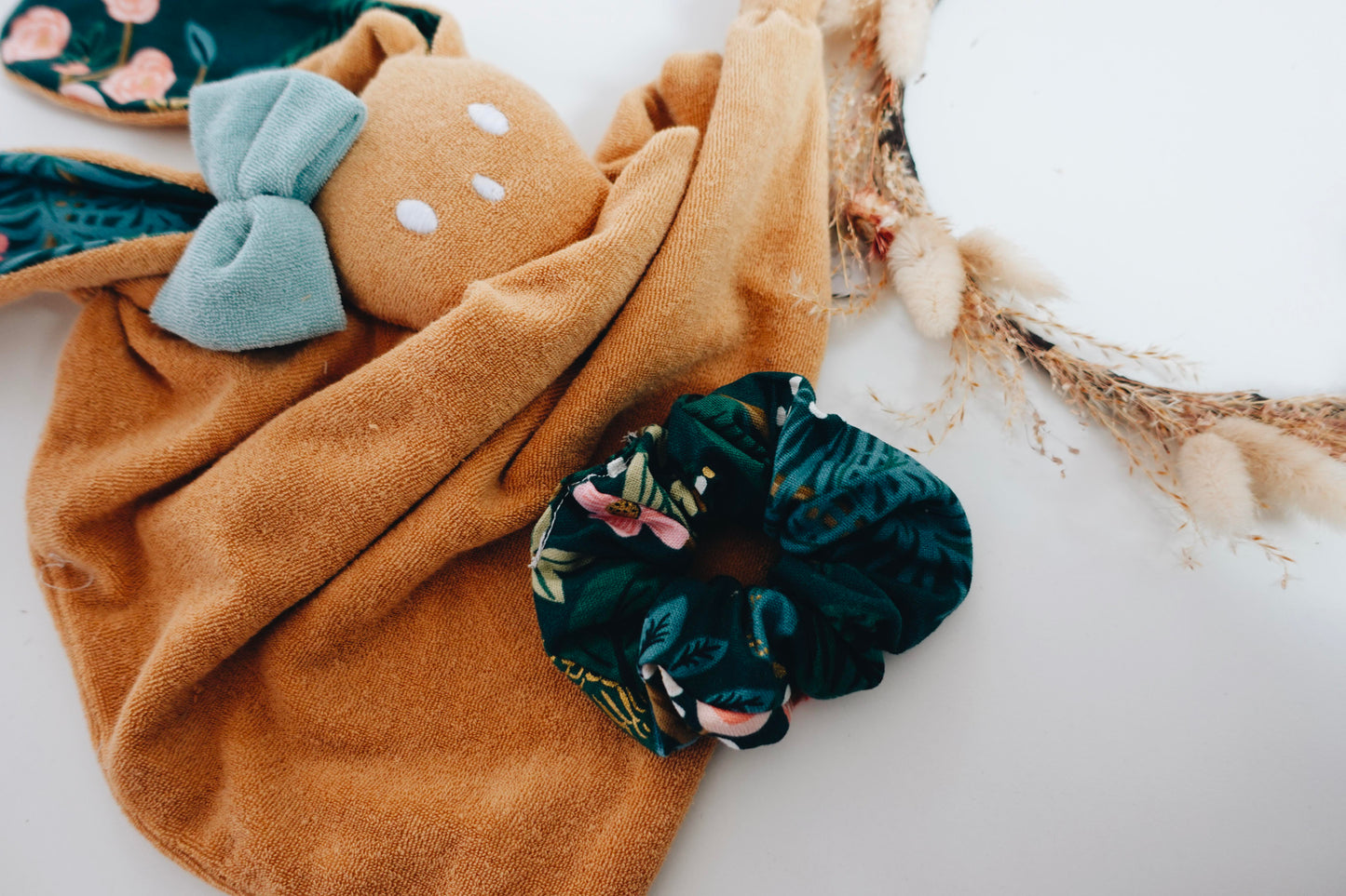 PROTOTYPE - Doudou Eponge Gaufrette - Peacock