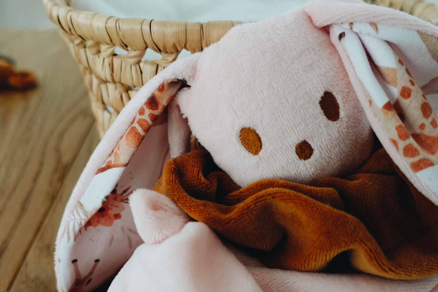 Bouillotte noyaux de cerise Velours - Girafes