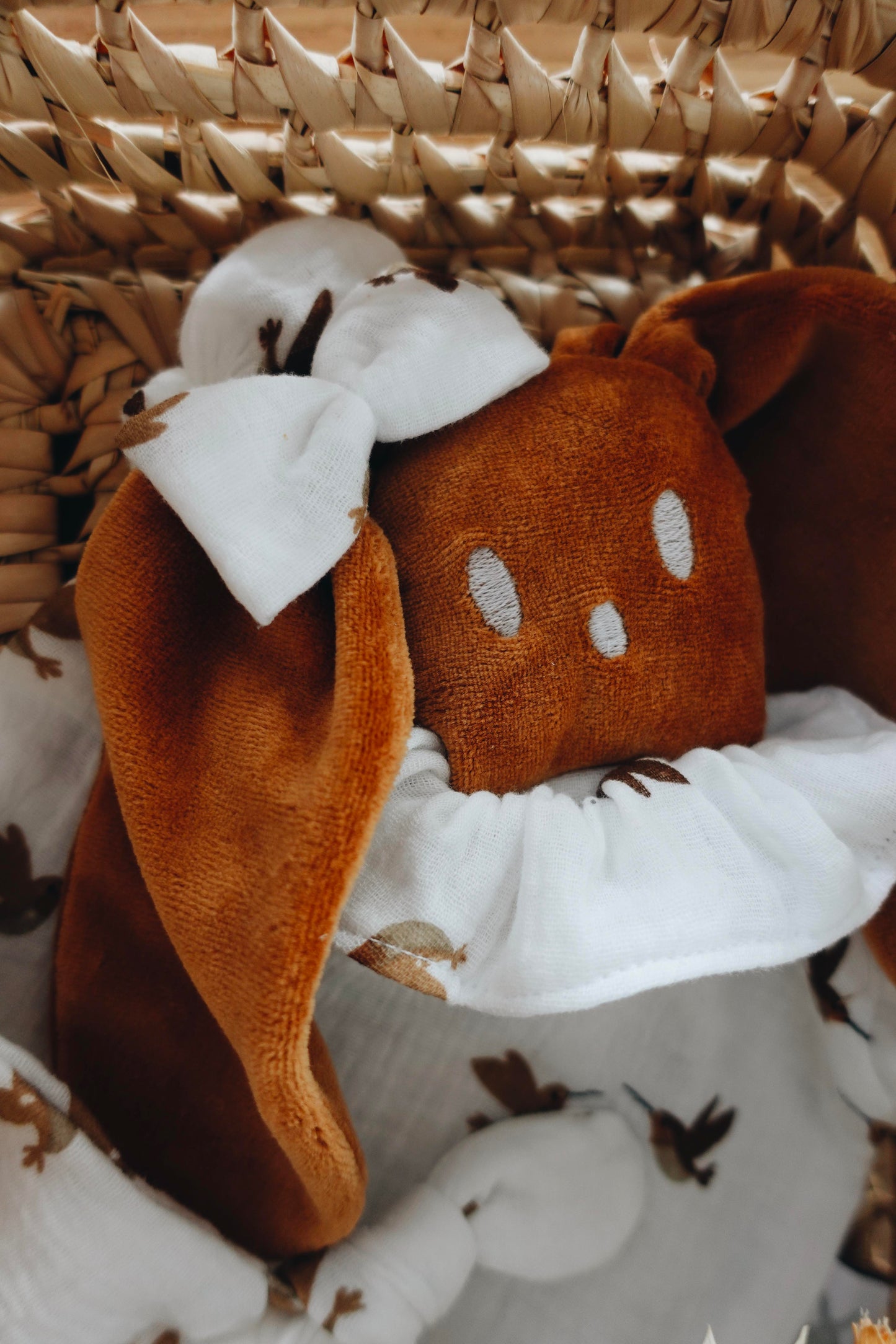 Doudou Mousseline Oiseaux