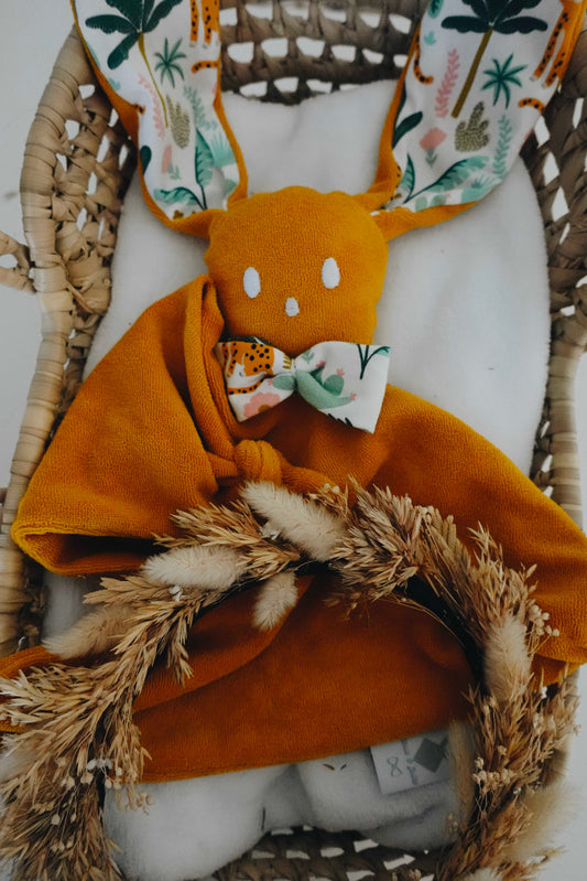 PROTOTYPE - Doudou Eponge Gaufrette - Léopard