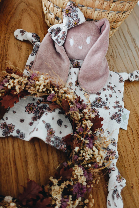 Doudou Mousseline Flower Leaves