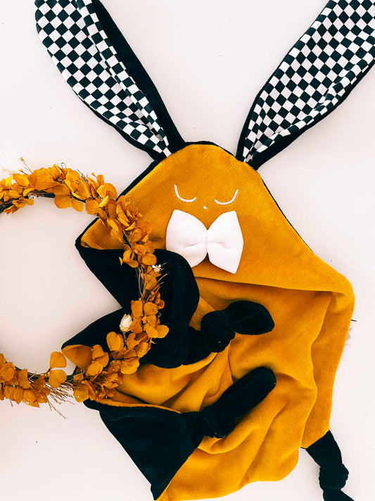 Doudou Velours Cocooning Noeuds - Chessboard