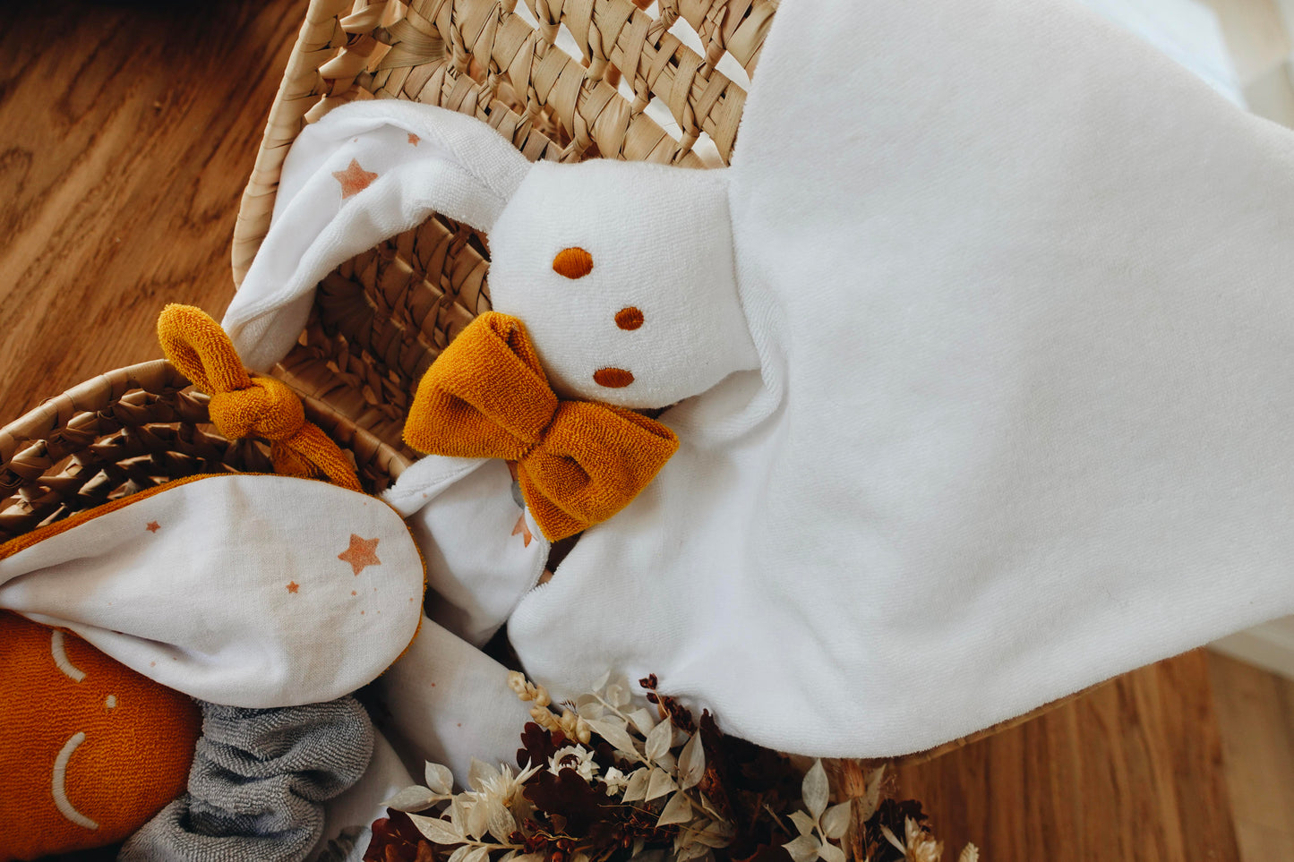 PROTOTYPE - Doudou Eponge Câlin Noeuds - Cygne étoilé