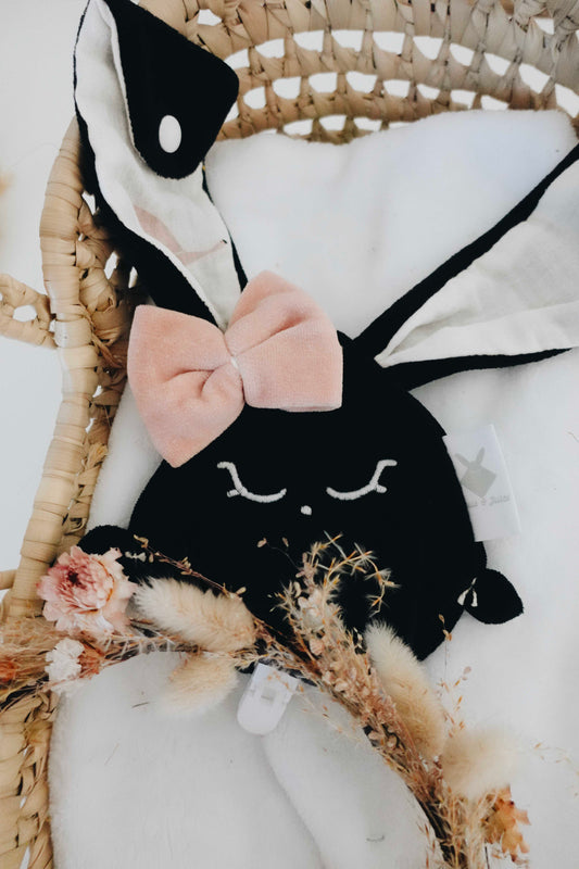 Attache-tétine Velours - Flamands Rose