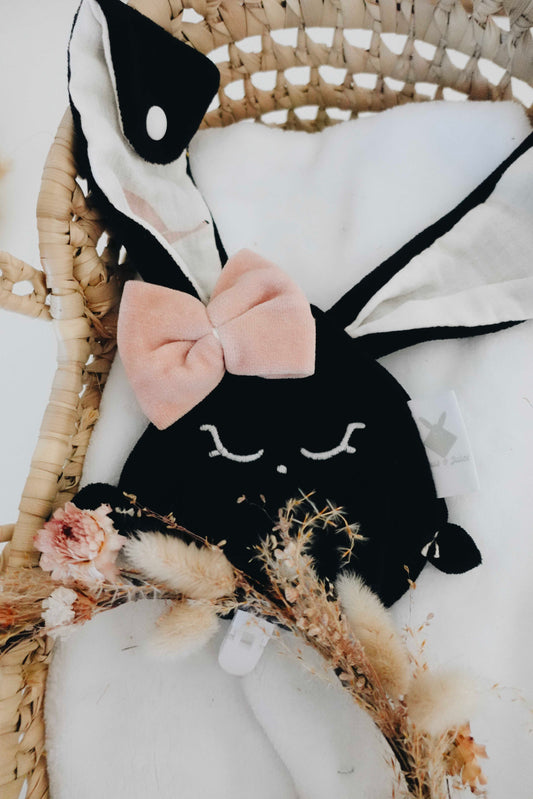 PROTOTYPE - Attache-tétine Velours - Flamands Rose