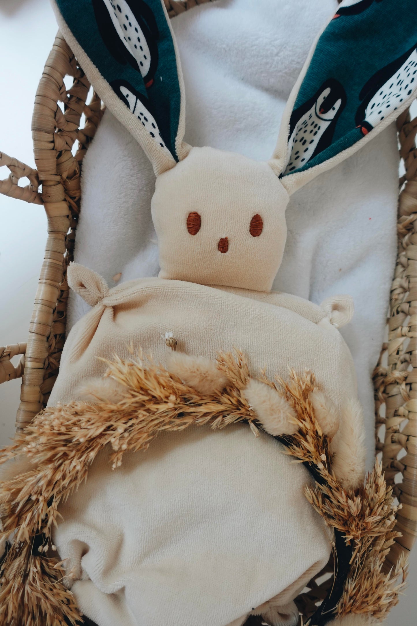 PROTOTYPE - Bouillotte noyaux de cerise Velours - Pingouins