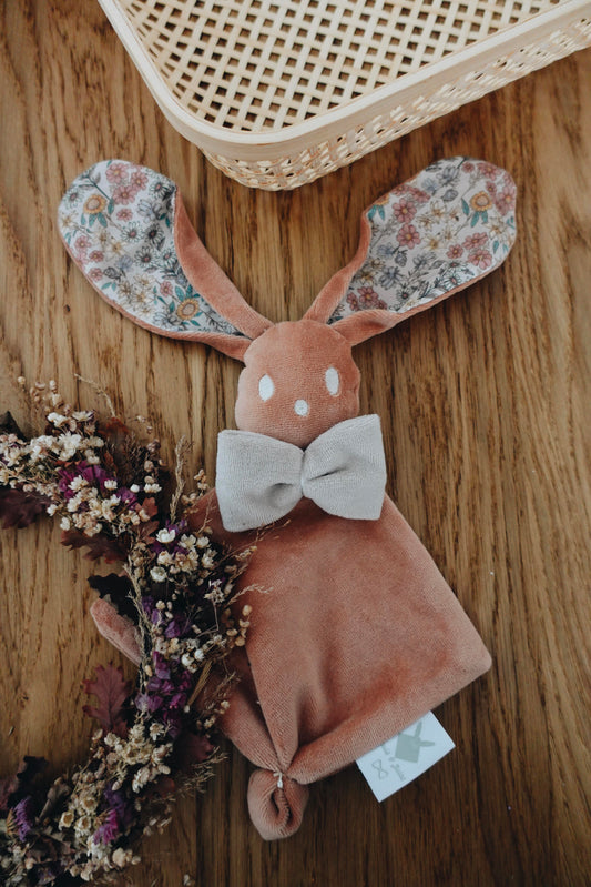 PROTOTYPE - Bébé Doudou Velours - Fleurs des Champs