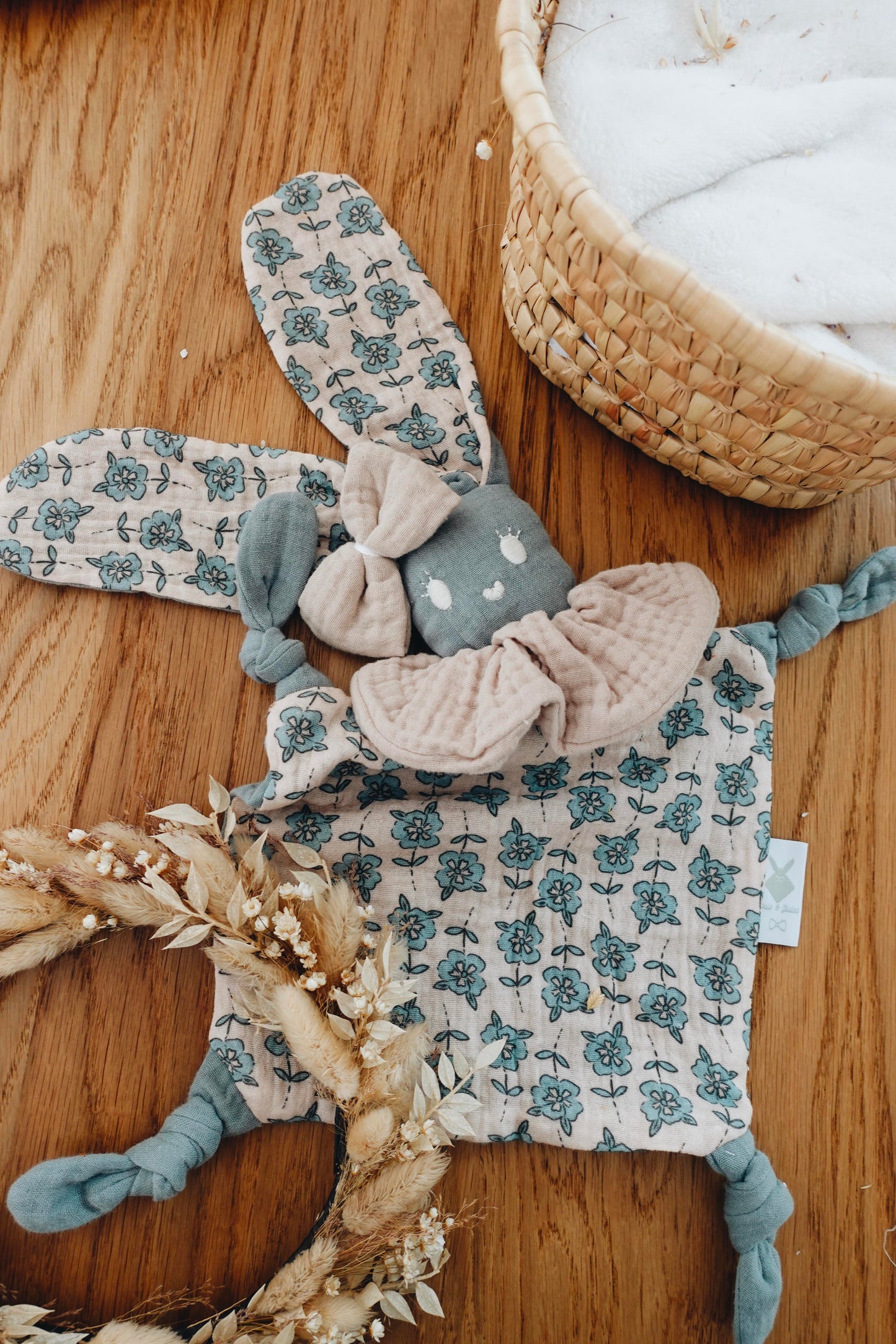 Doudou Lange Chouchou – Turquoise Petals