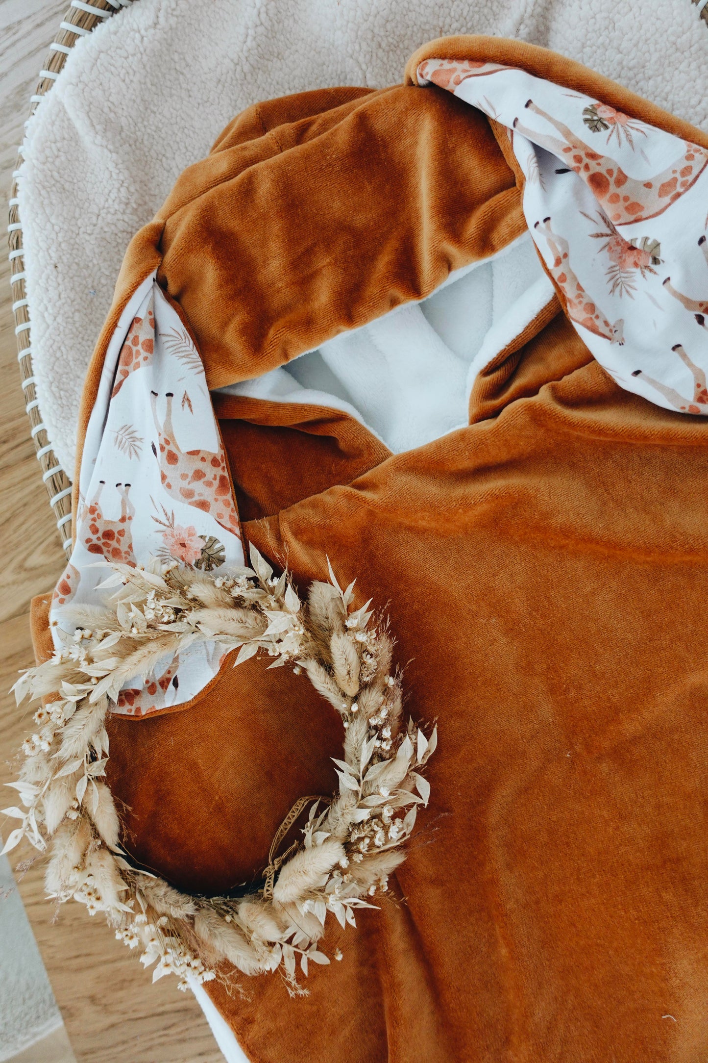 PROTOTYPE - Poncho Velours - Girafes