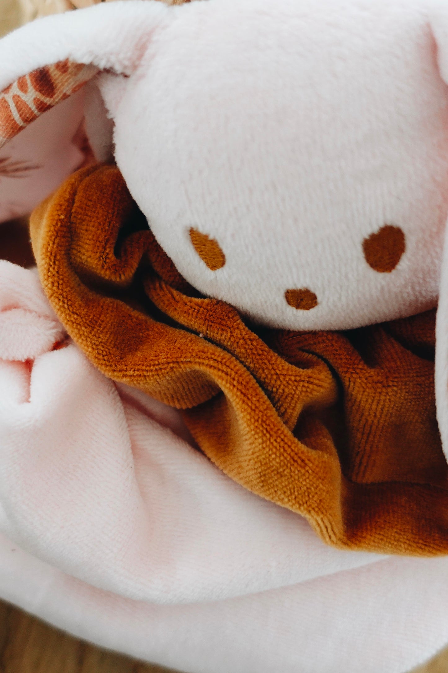 Bouillotte noyaux de cerise Velours - Girafes