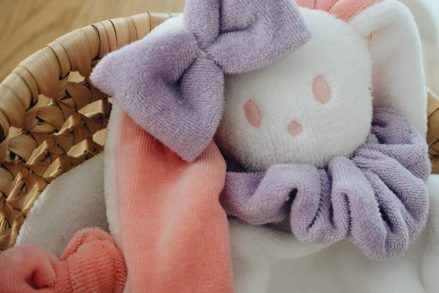 Doudou Toudoux Bubblegum/Blanc