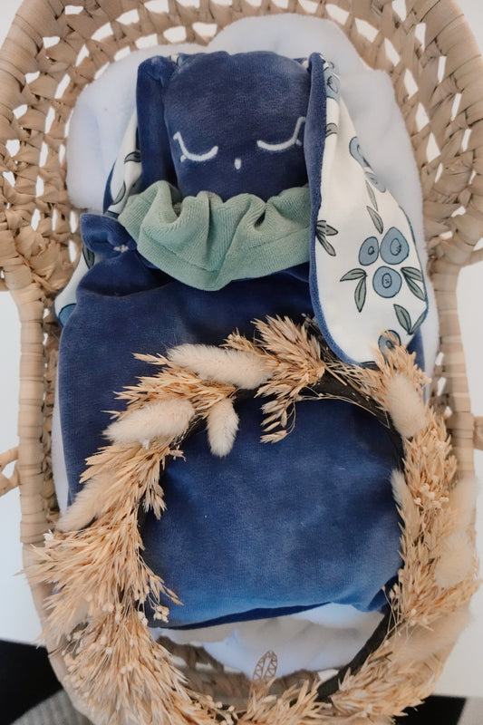 Bouillotte noyaux de cerise Velours - Blueberries