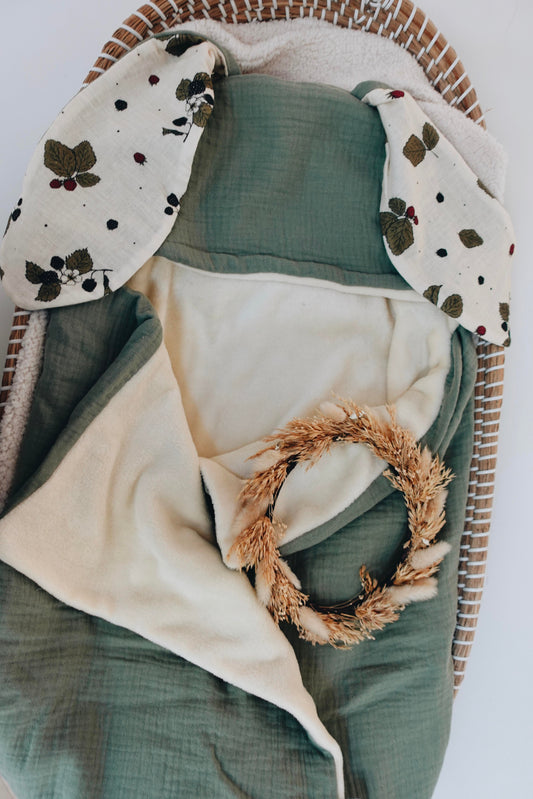 PROTOTYPE - Plaid d'Hiver Lange - Roses d'Automne