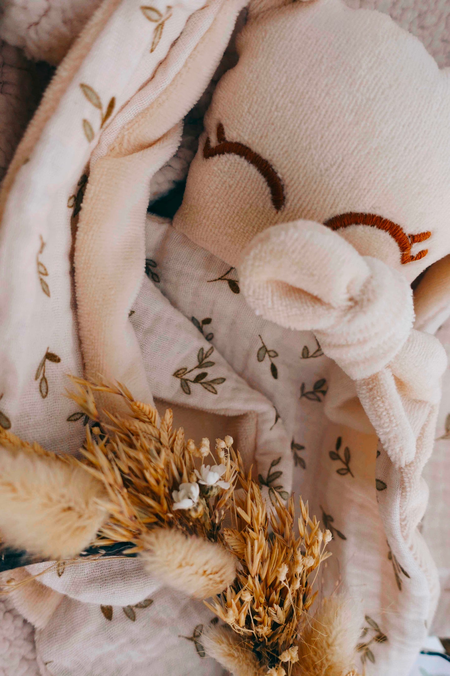 PROTOTYPE - Doudou Velours Chouchou – Petit Feuillage