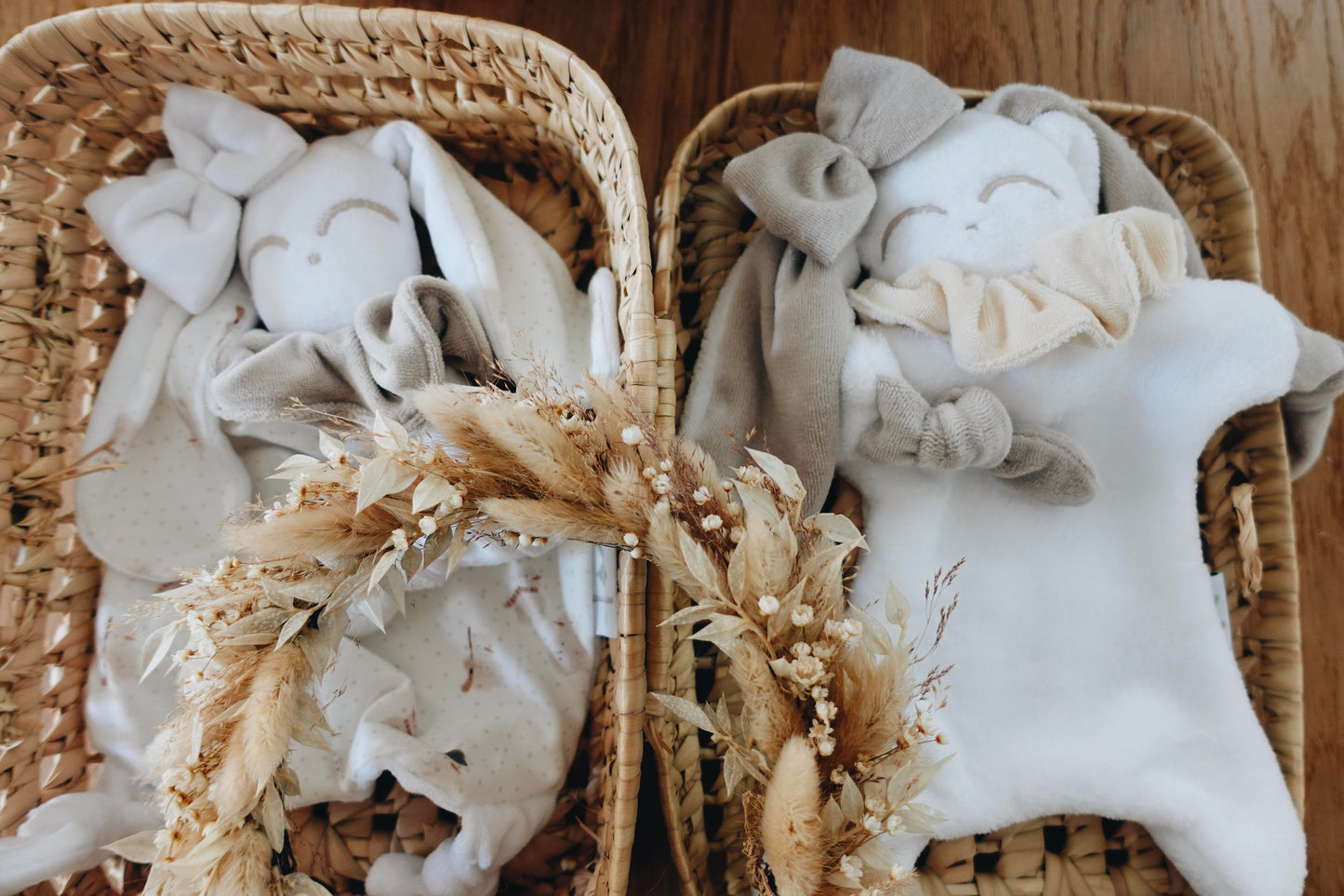 Doudou Toudoux Sable/Blanc