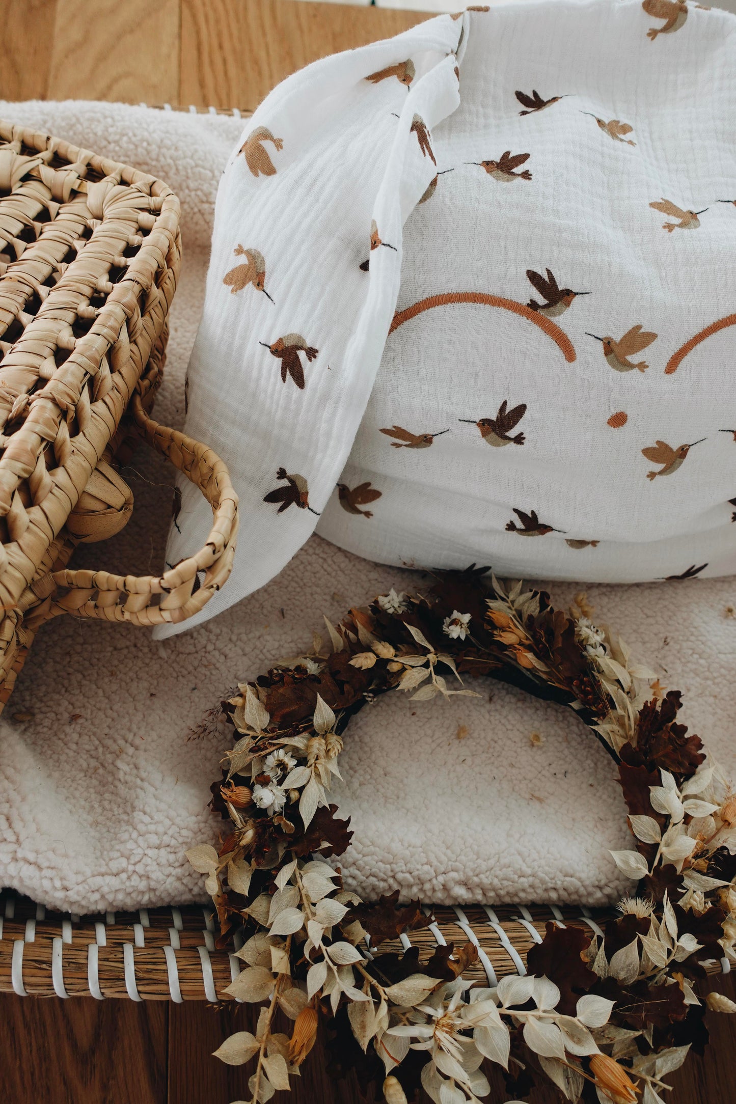 Petit Coussin Lange - Oiseaux
