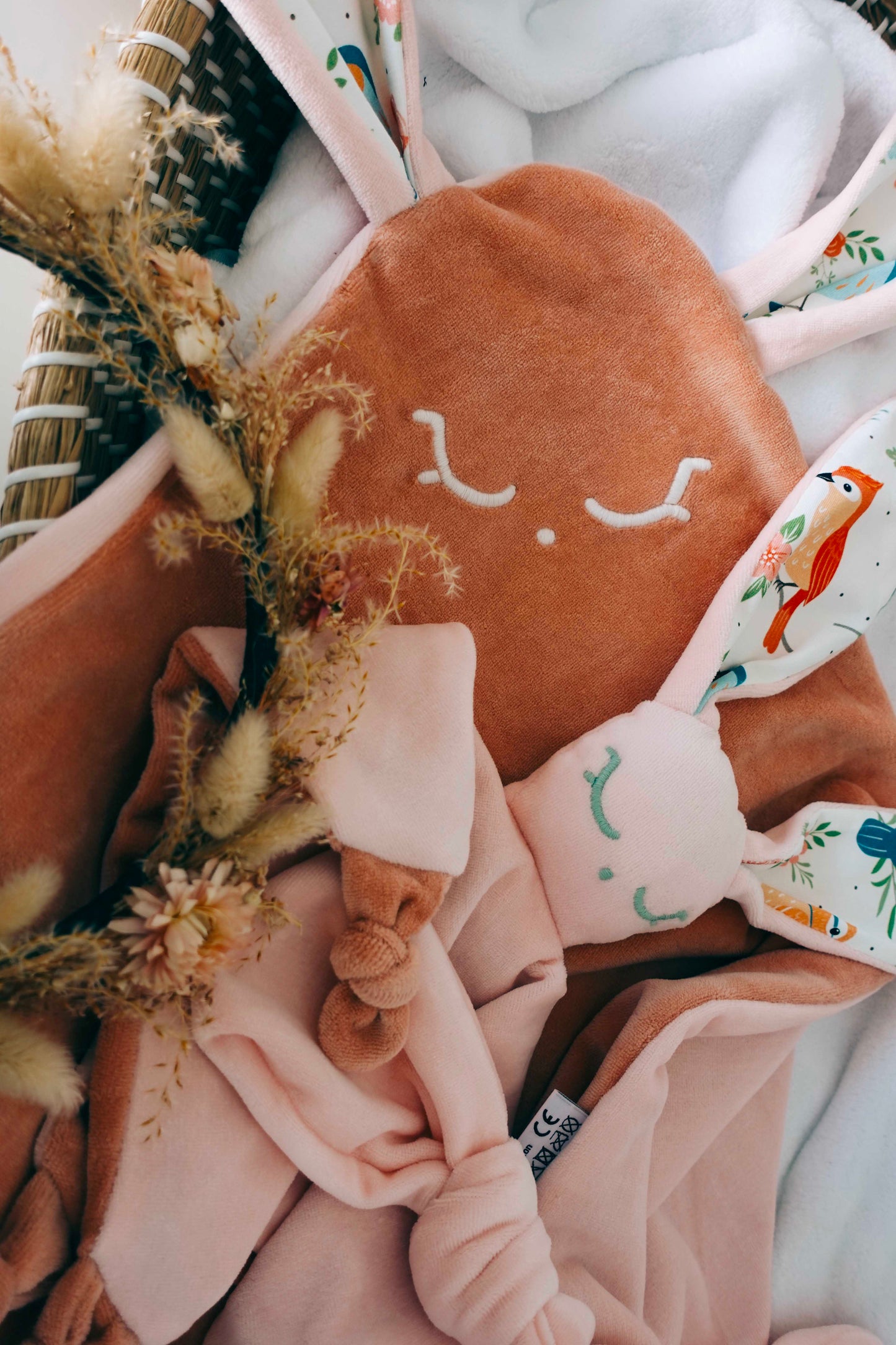 Doudou Velours Câlin Noeuds - Singing Birds