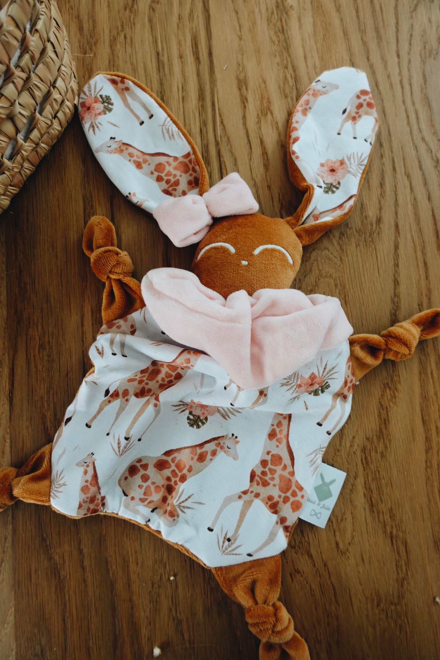 Doudou Velours Chouchou - Girafes