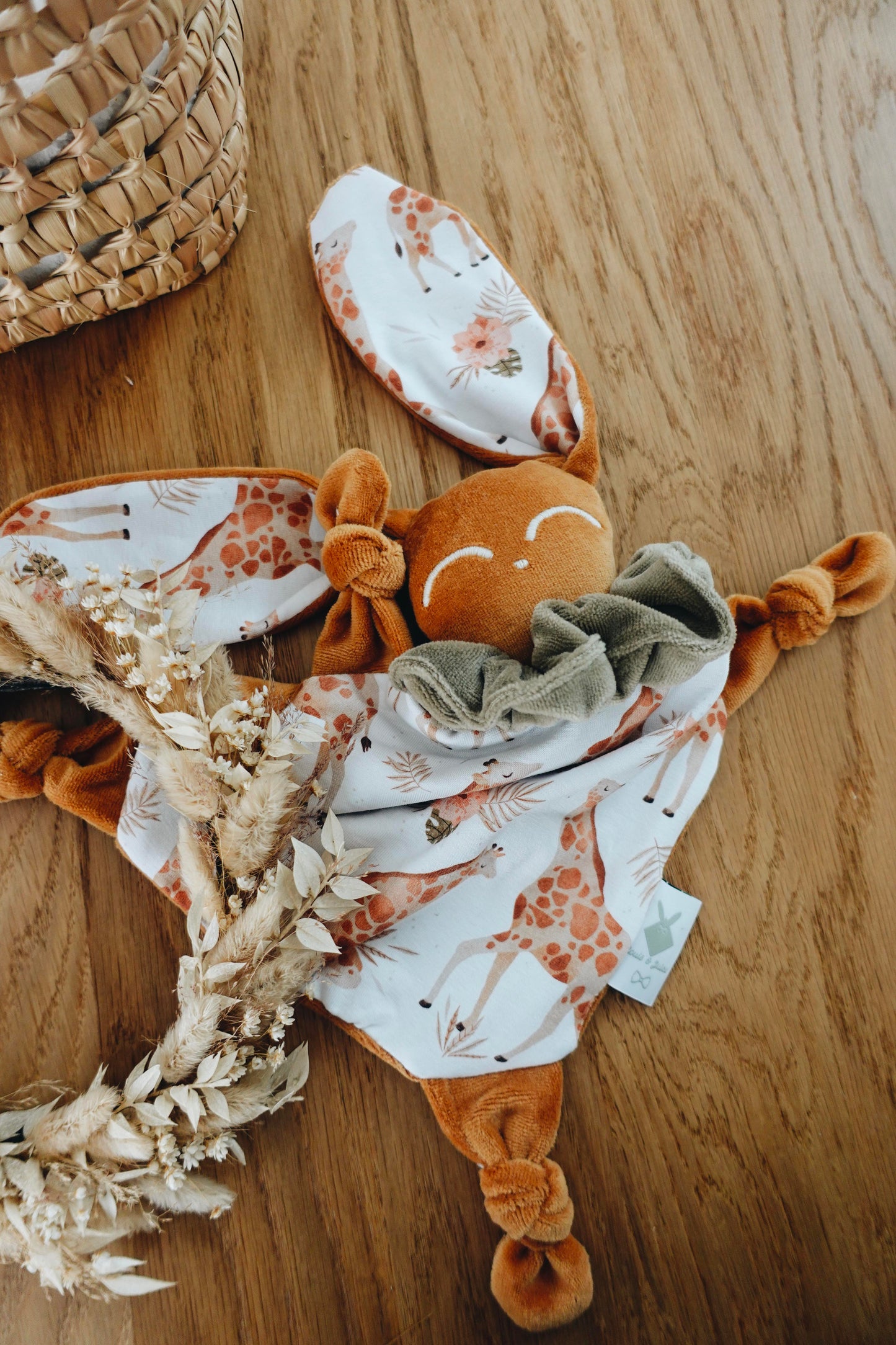 Doudou Velours Chouchou - Girafes