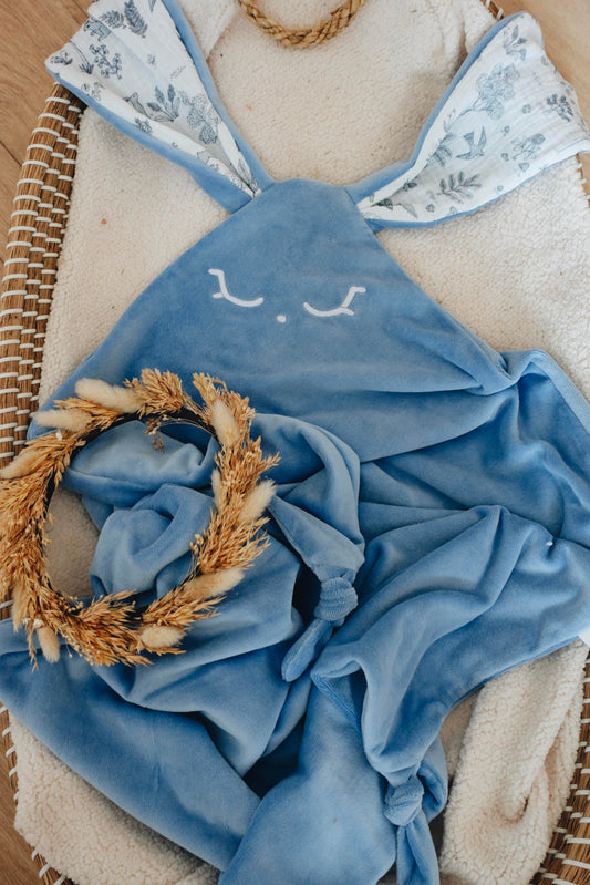 PROTOTYPE - Couverture Velours Noeuds 60x60cm - Forêt