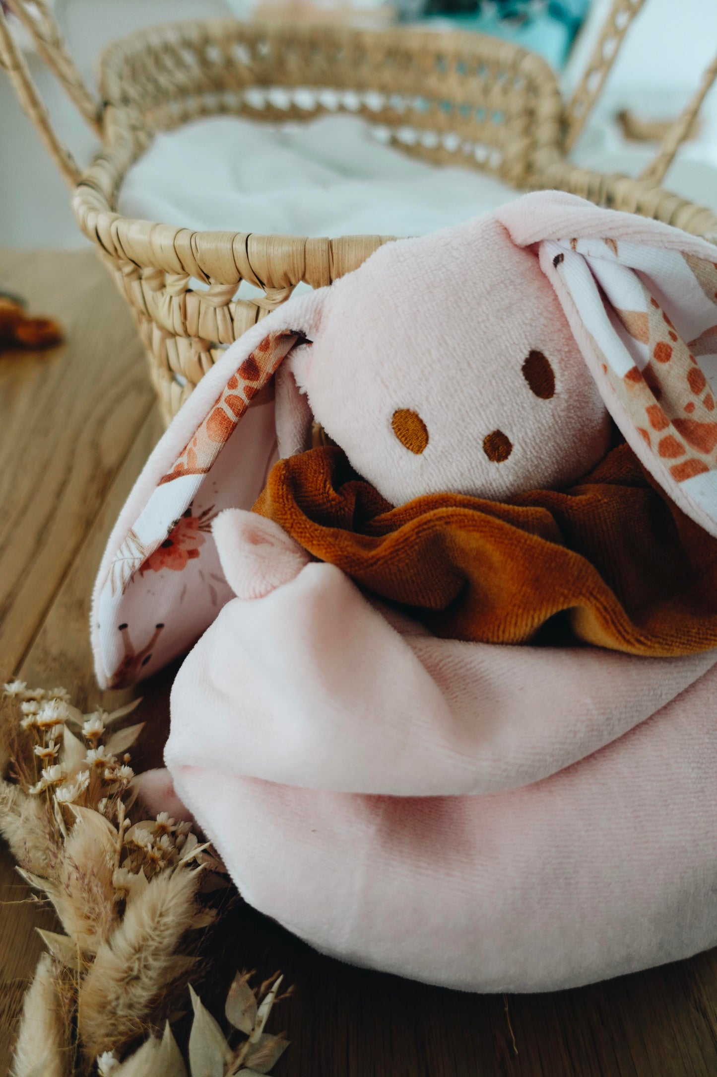 Bouillotte noyaux de cerise Velours - Girafes