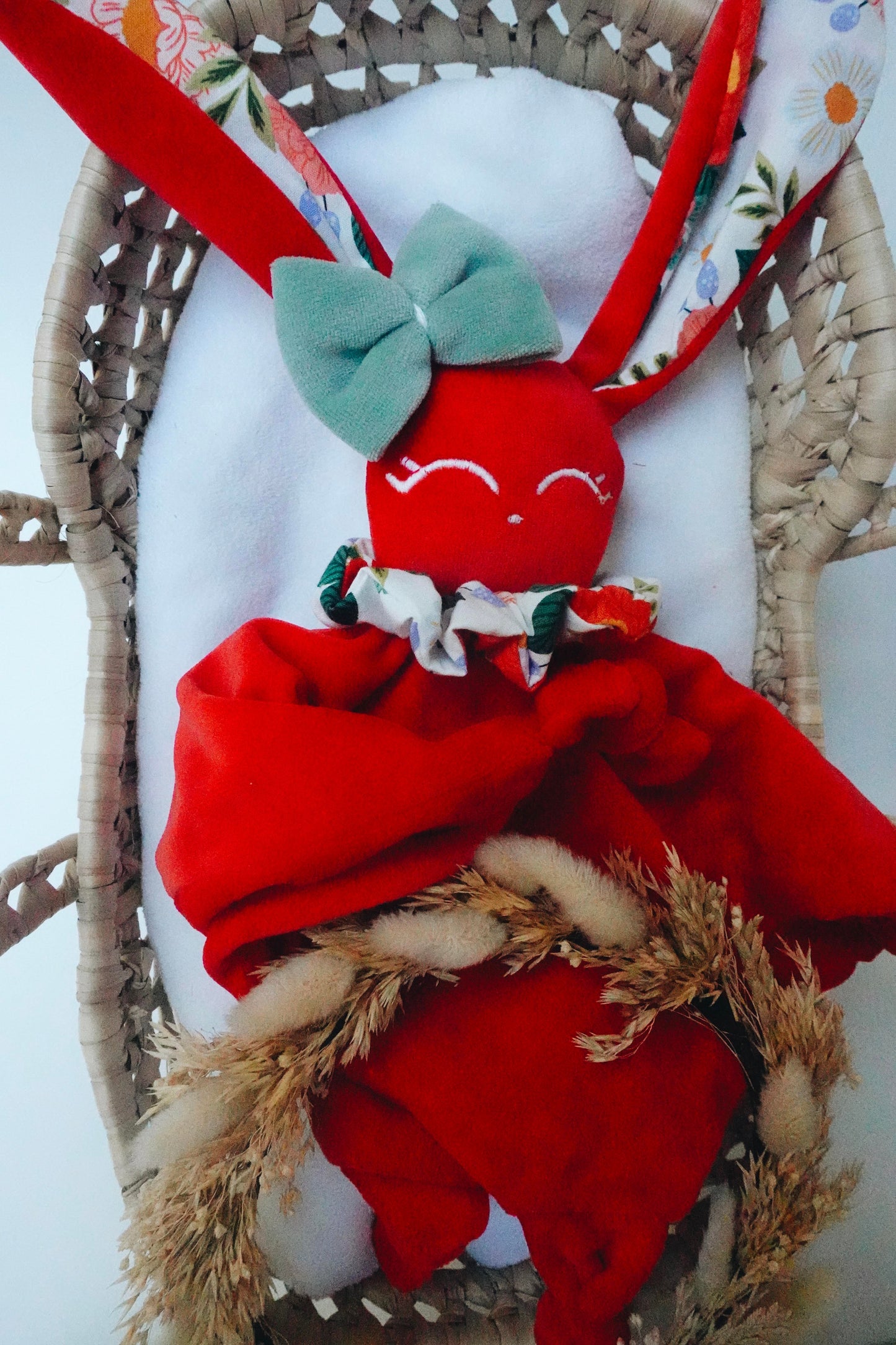 PROTOTYPE - Doudou Velours Câlin avec noeuds - Wild Flora