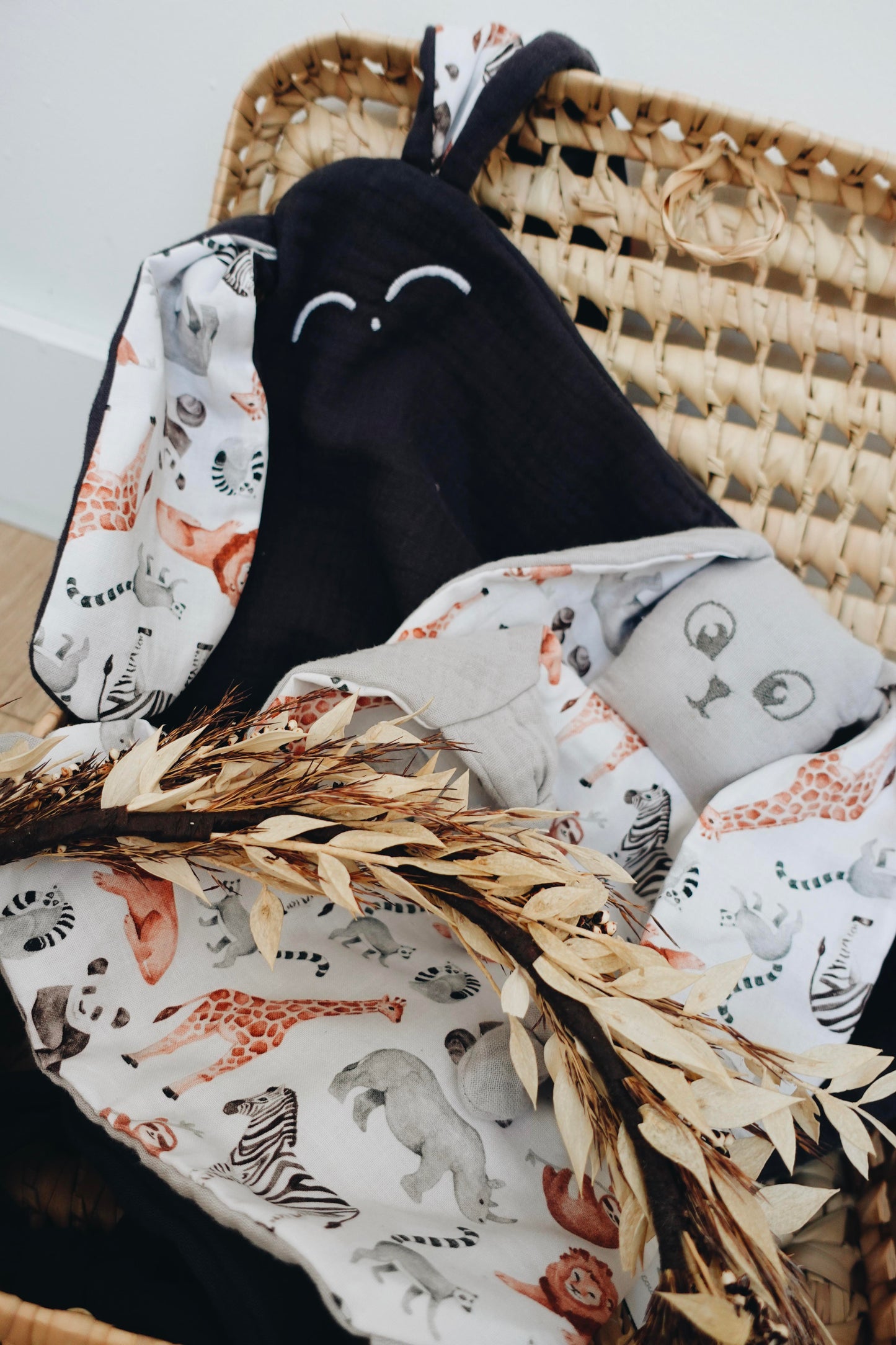 Doudou Lange Cocooning Noeuds - Safari