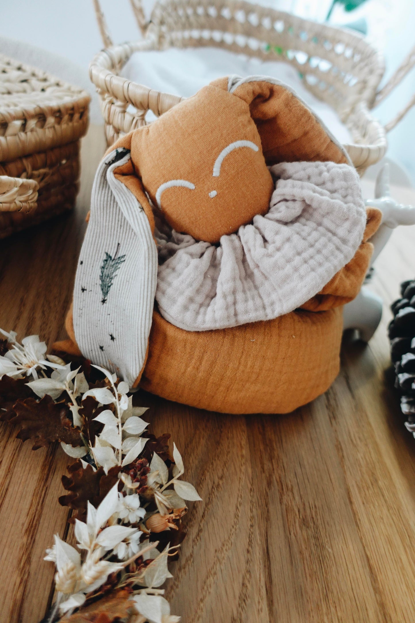 PROTOTYPE - Bouillotte noyaux de cerise Lange - Sapin