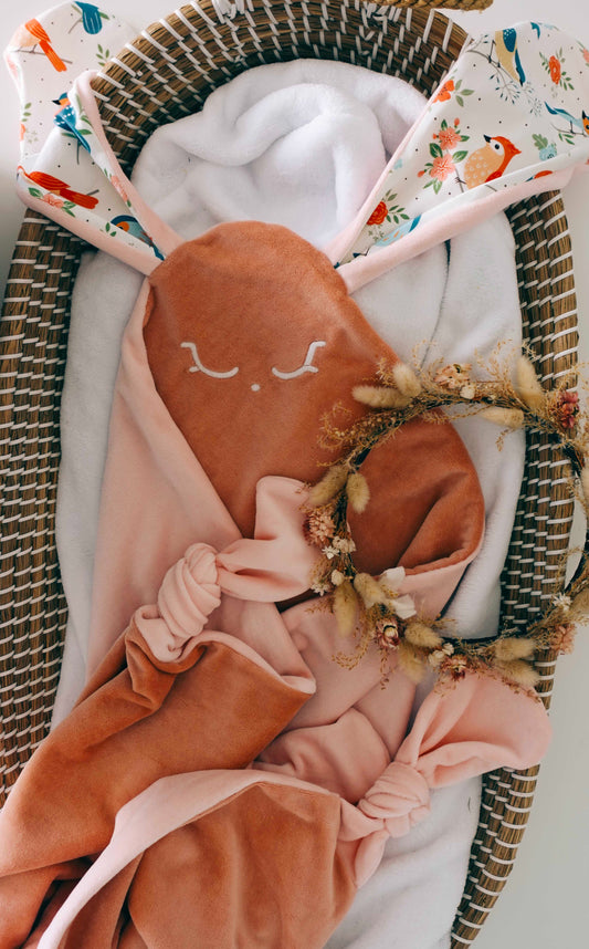 Couverture Velours Noeuds 60x60cm - Singing Birds