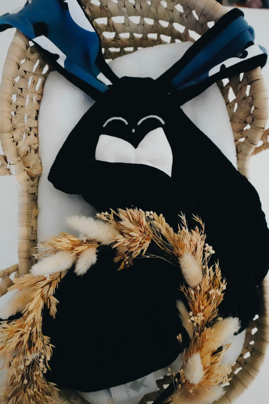 Doudou Velours Classique Noeuds - Pandas