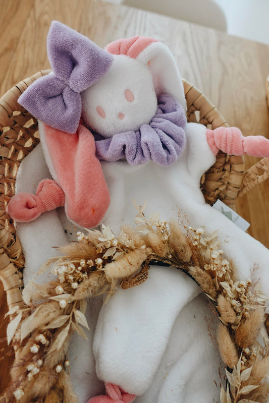 Doudou Toudoux Bubblegum/Blanc