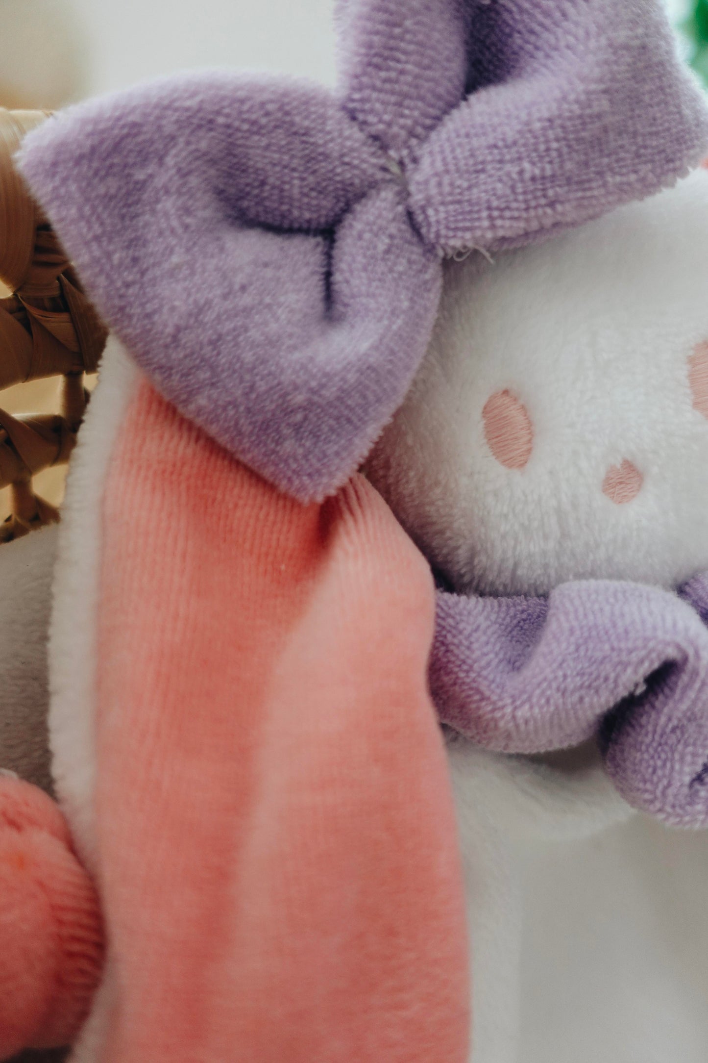 Doudou Toudoux Bubblegum/Blanc