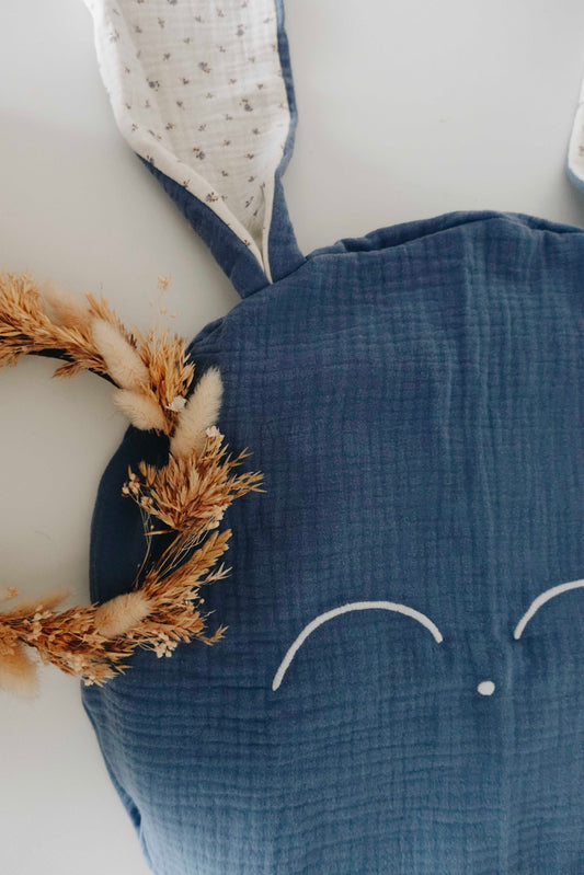 PROTOTYPE - Petit Coussin Lange - Blue Leaves