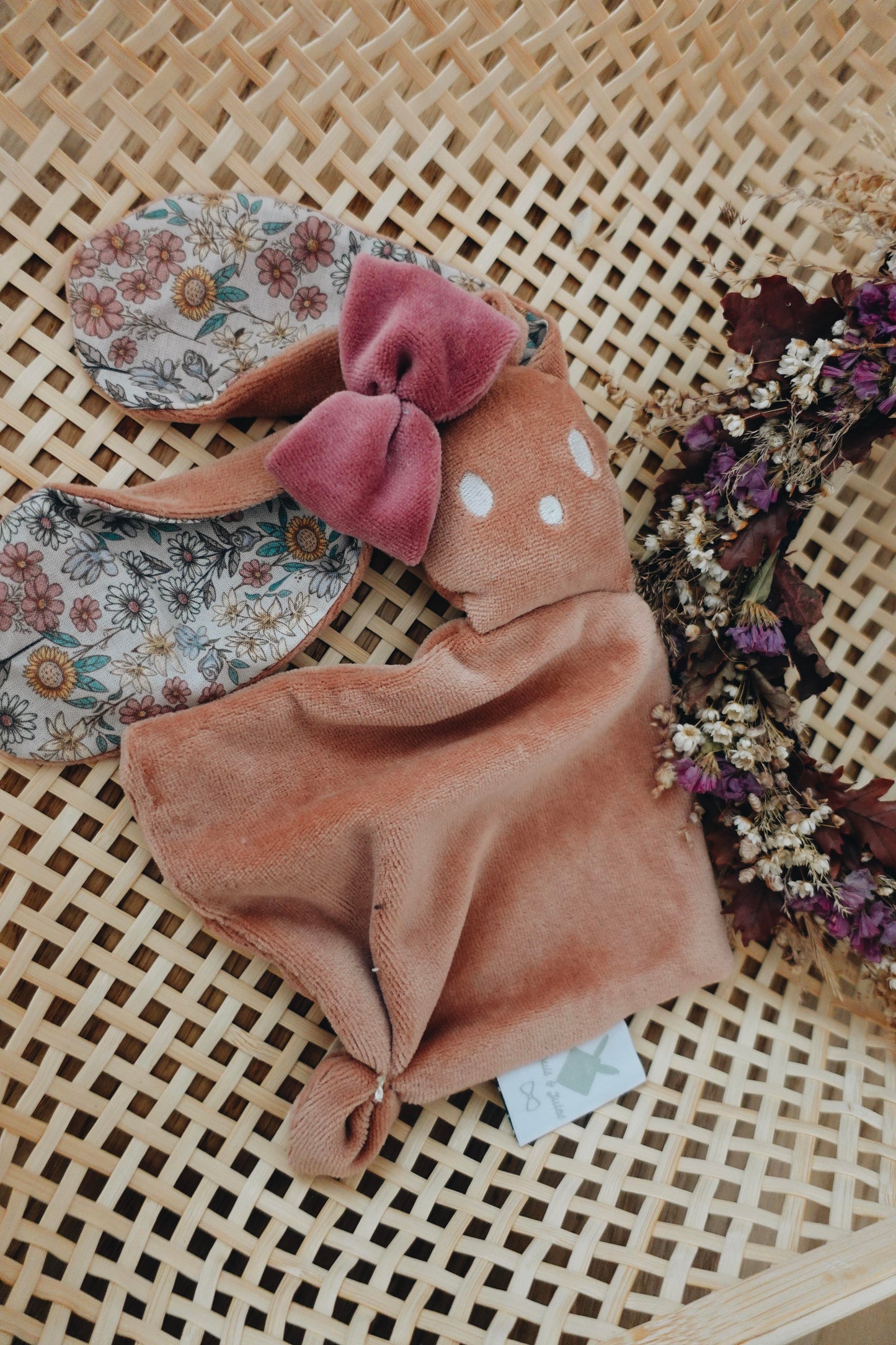 Bébé Doudou Velours - Fleurs des Champs