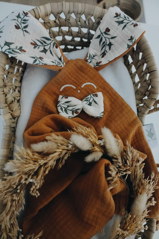 Doudou lange Classique Noeuds - Clémentines