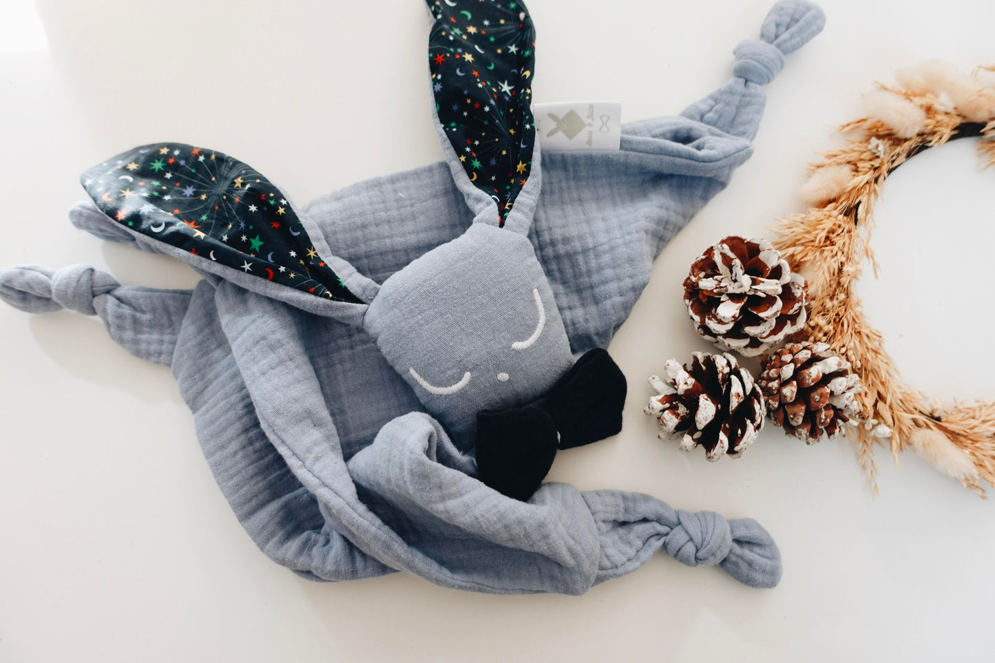 PROTOTYPE - Doudou Lange Câlin Noeuds - Helen's Starry Sky