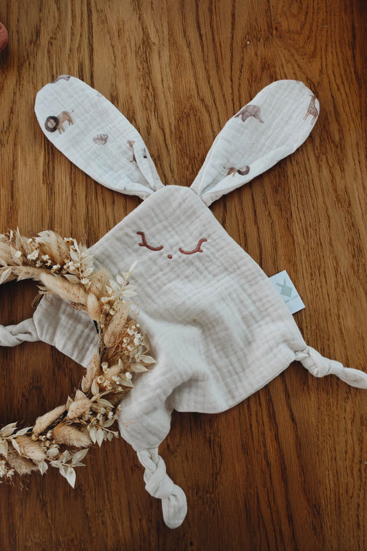 PROTOTYPE - Doudou Lange Mini Noeuds - Mini Safari