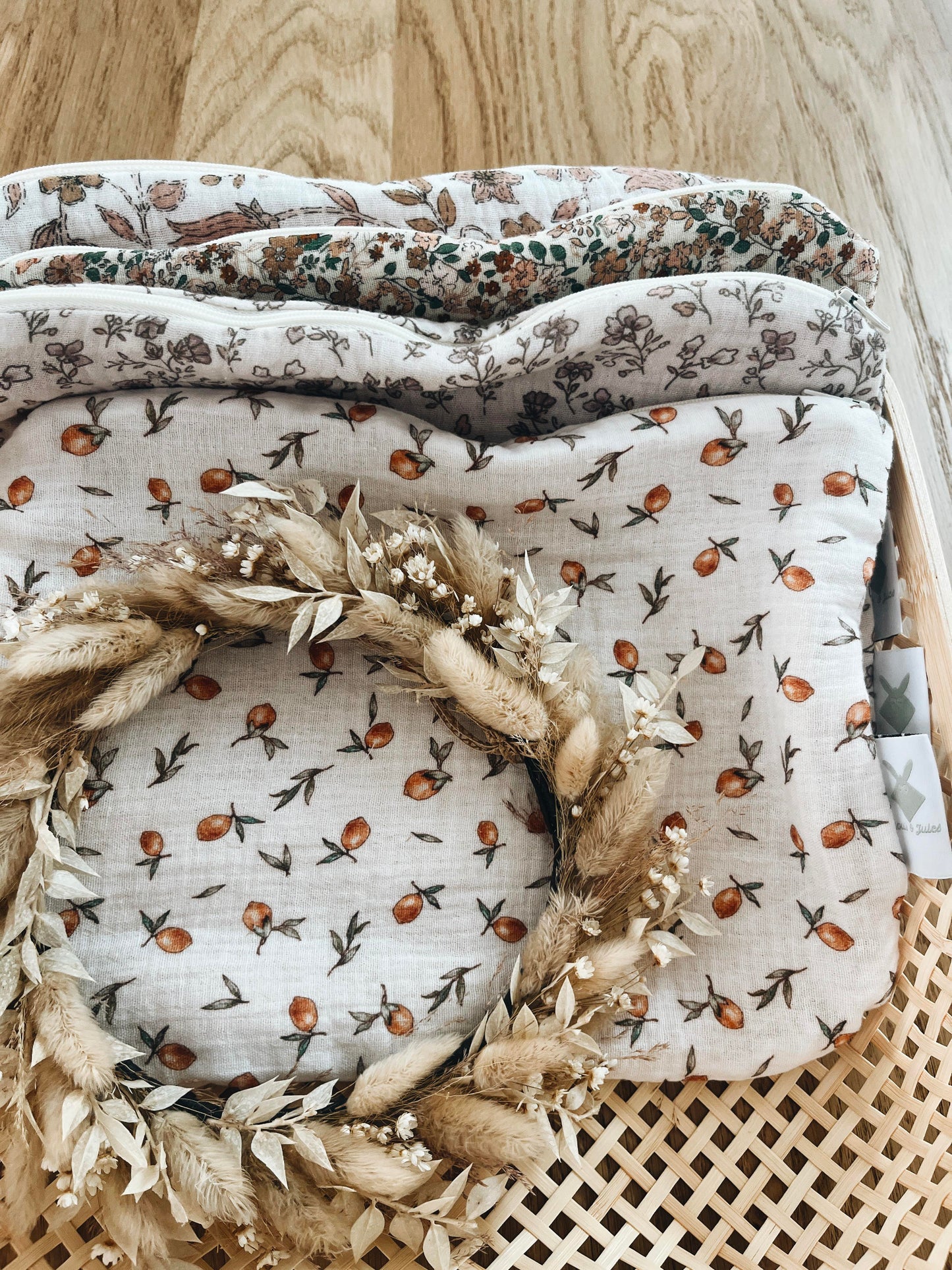 Petite Trousse Fleurs personnalisable - Cadeau de Fin d'Année