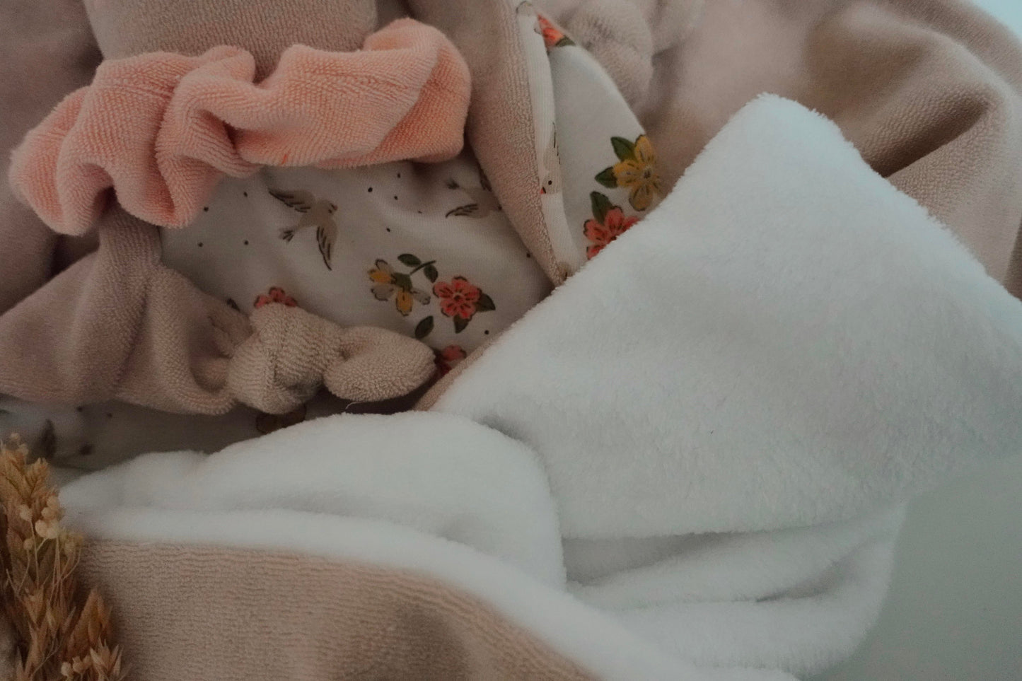 PROTOTYPE - Couverture Lange 60x60cm - Oisillons