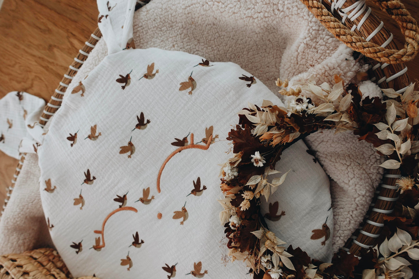 Petit Coussin Lange - Oiseaux