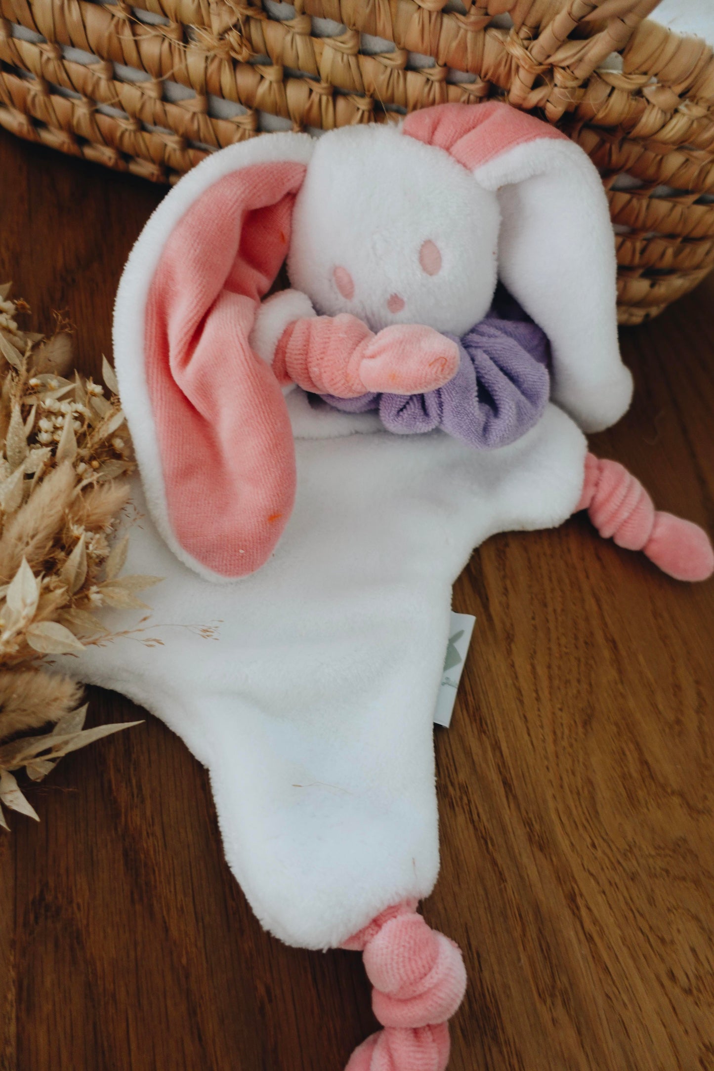 Doudou Toudoux Bubblegum/Blanc