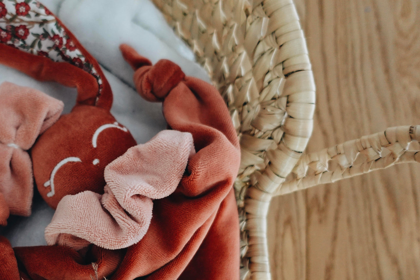 PROTOTYPE - Doudou Velours Gaufrette - Empress Brique