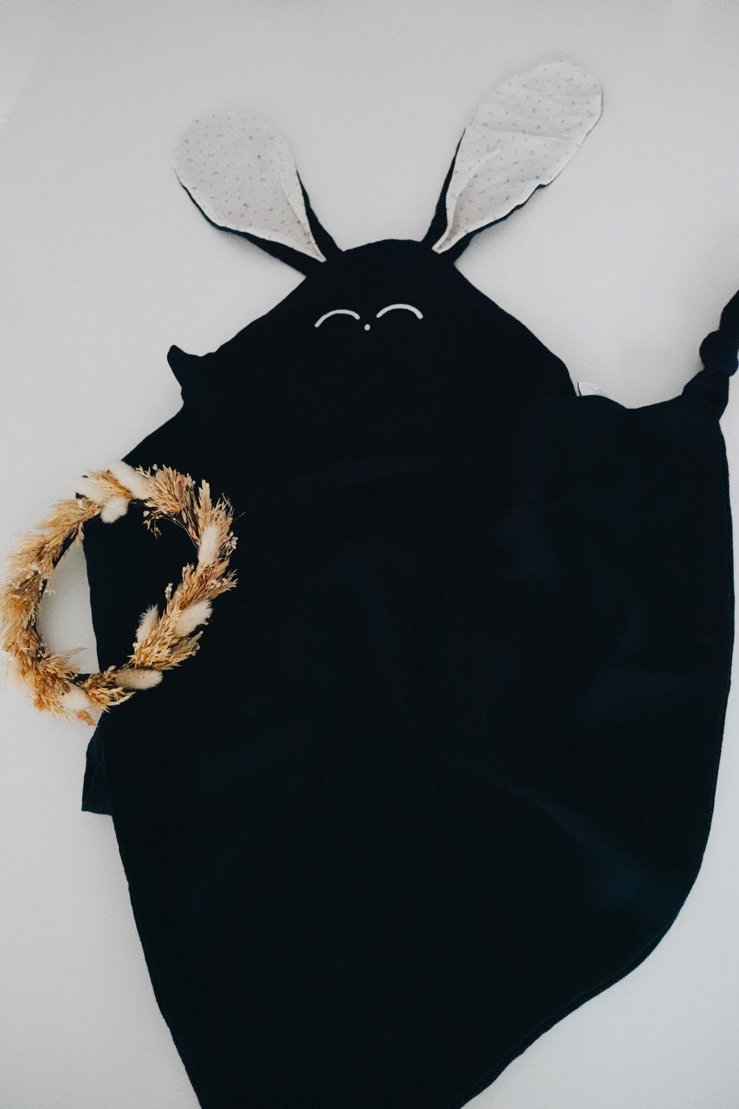 PROTOTYPE - Couverture Lange Noeuds 60x60cm - Blue Leaves