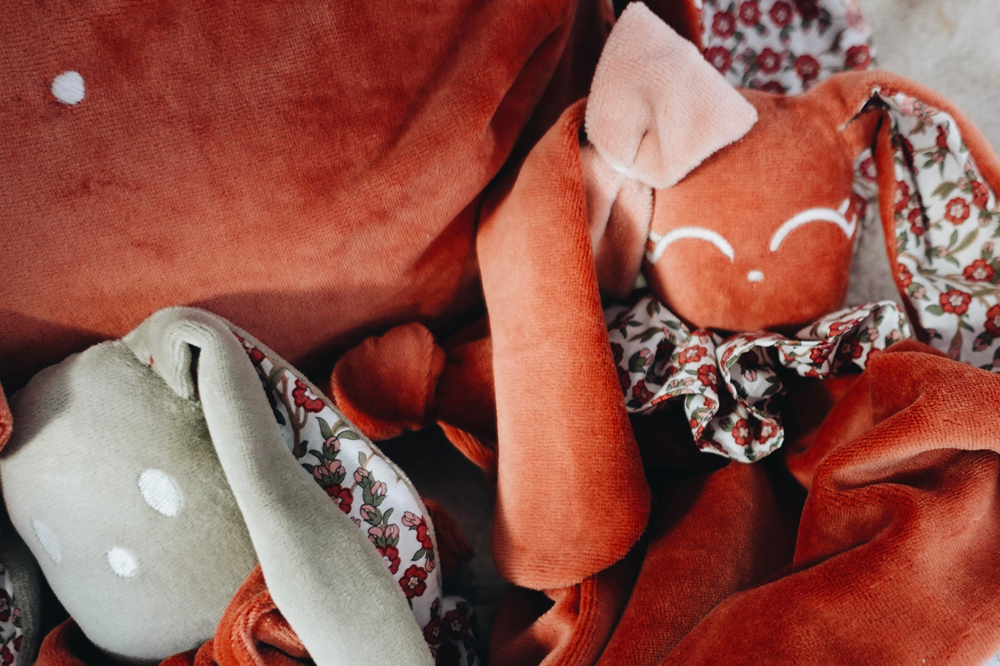 PROTOTYPE - Doudou Velours Gaufrette - Empress Brique