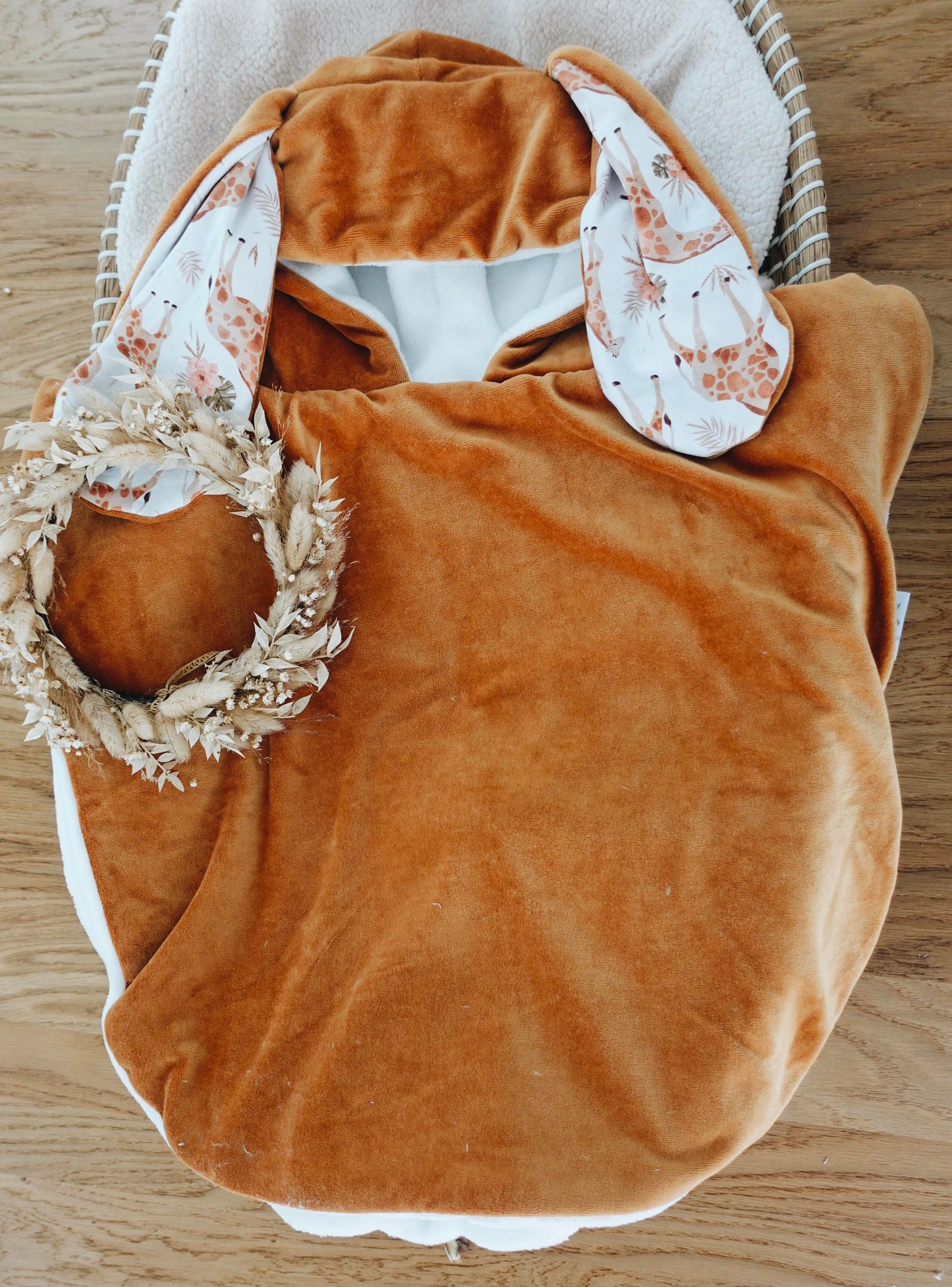 PROTOTYPE - Poncho Velours - Girafes