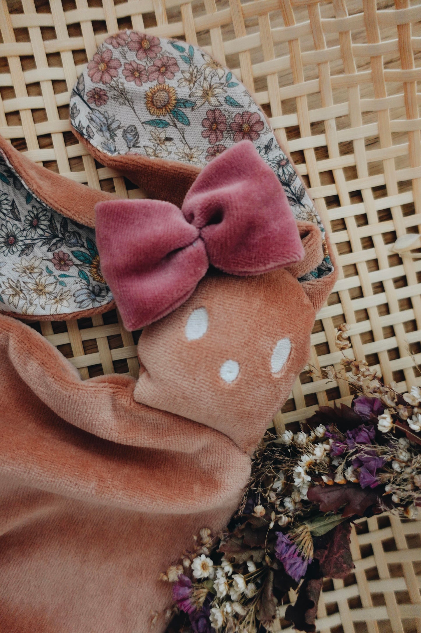 Bébé Doudou Velours - Fleurs des Champs